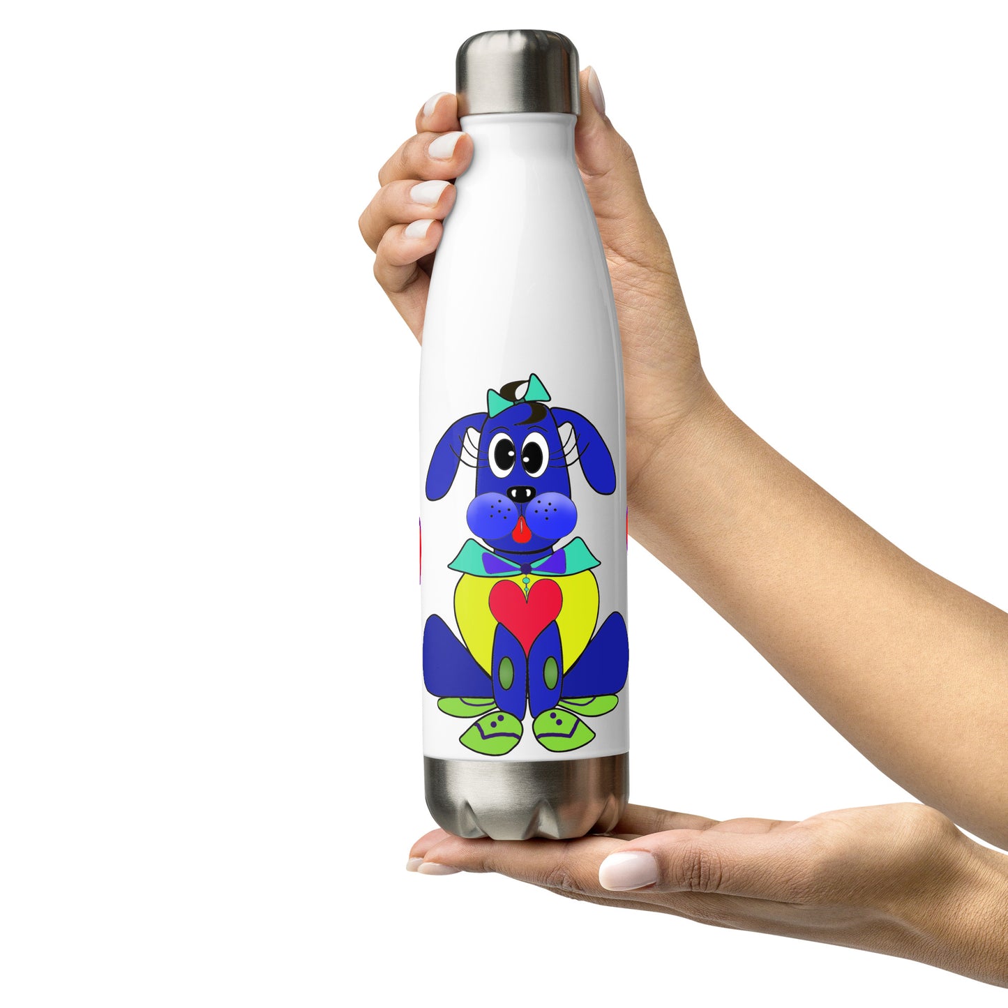 Love Pup 2 Blue BeSculpt Kids Stainless Steel Water Bottle