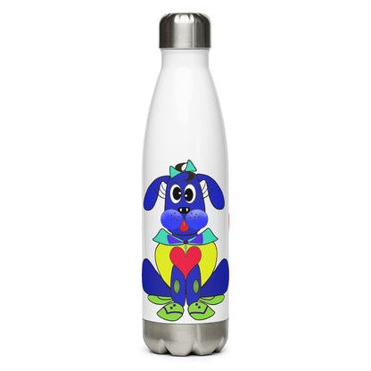 Love Pup 2 Blue BeSculpt Kids Stainless Steel Water Bottle