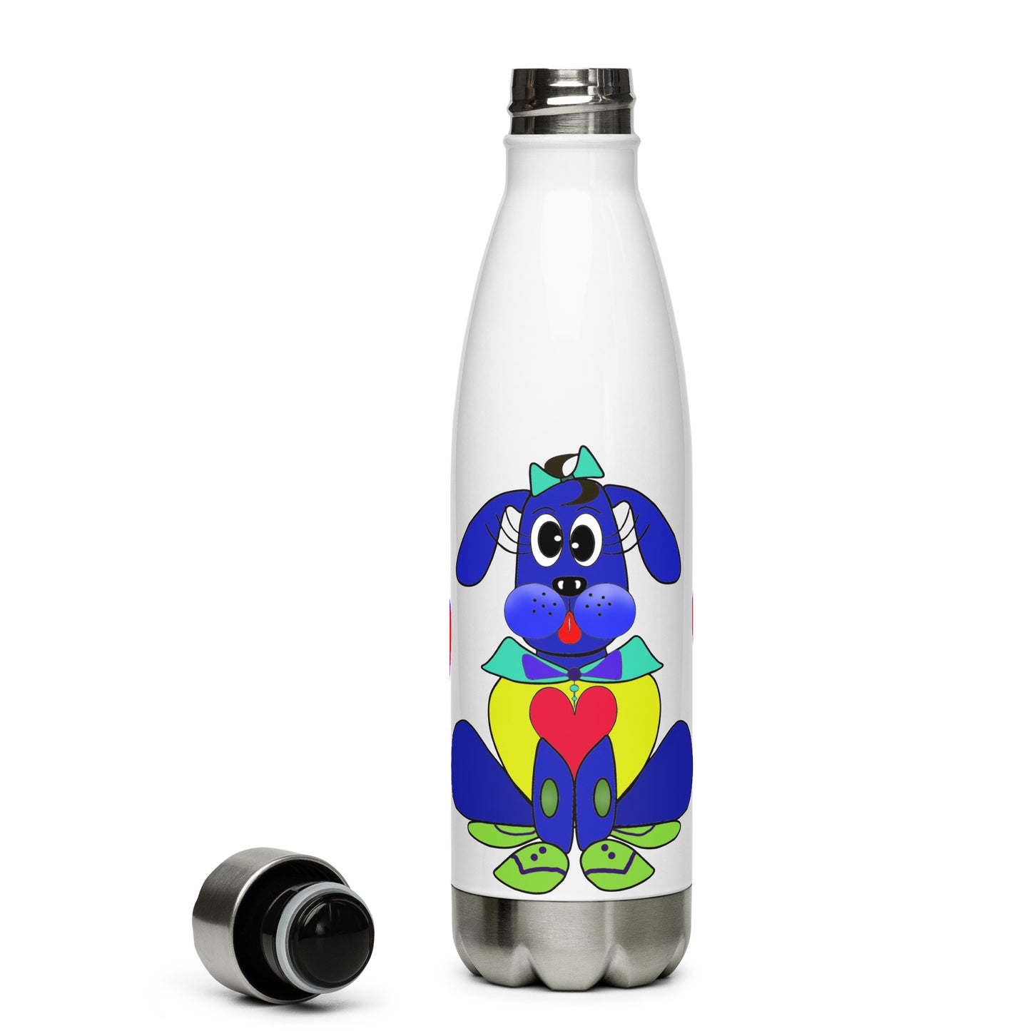 Love Pup 2 Blue BeSculpt Kids Stainless Steel Water Bottle