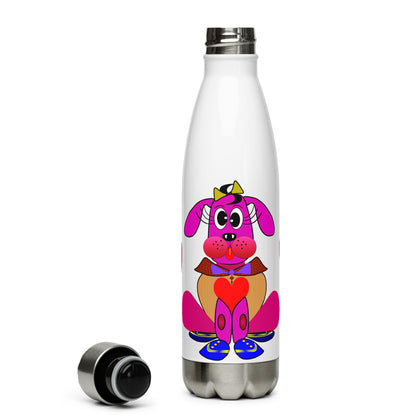 Love Pup 4 Hot Pink BeSculpt Kids Stainless Steel Water Bottle