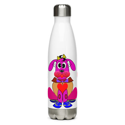 Love Pup 4 Hot Pink BeSculpt Kids Stainless Steel Water Bottle