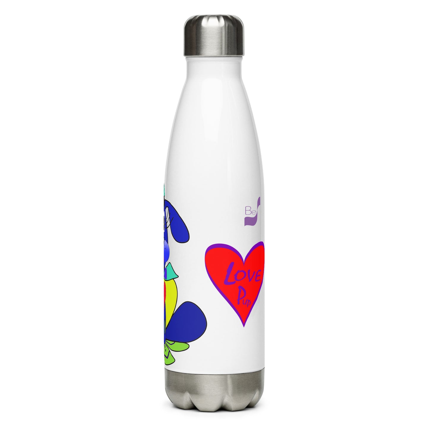 Love Pup 2 Blue BeSculpt Kids Stainless Steel Water Bottle