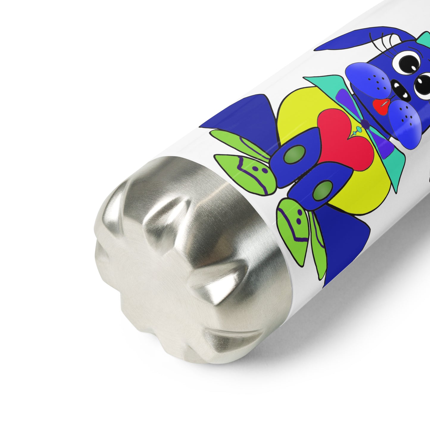 Love Pup 2 Blue BeSculpt Kids Stainless Steel Water Bottle