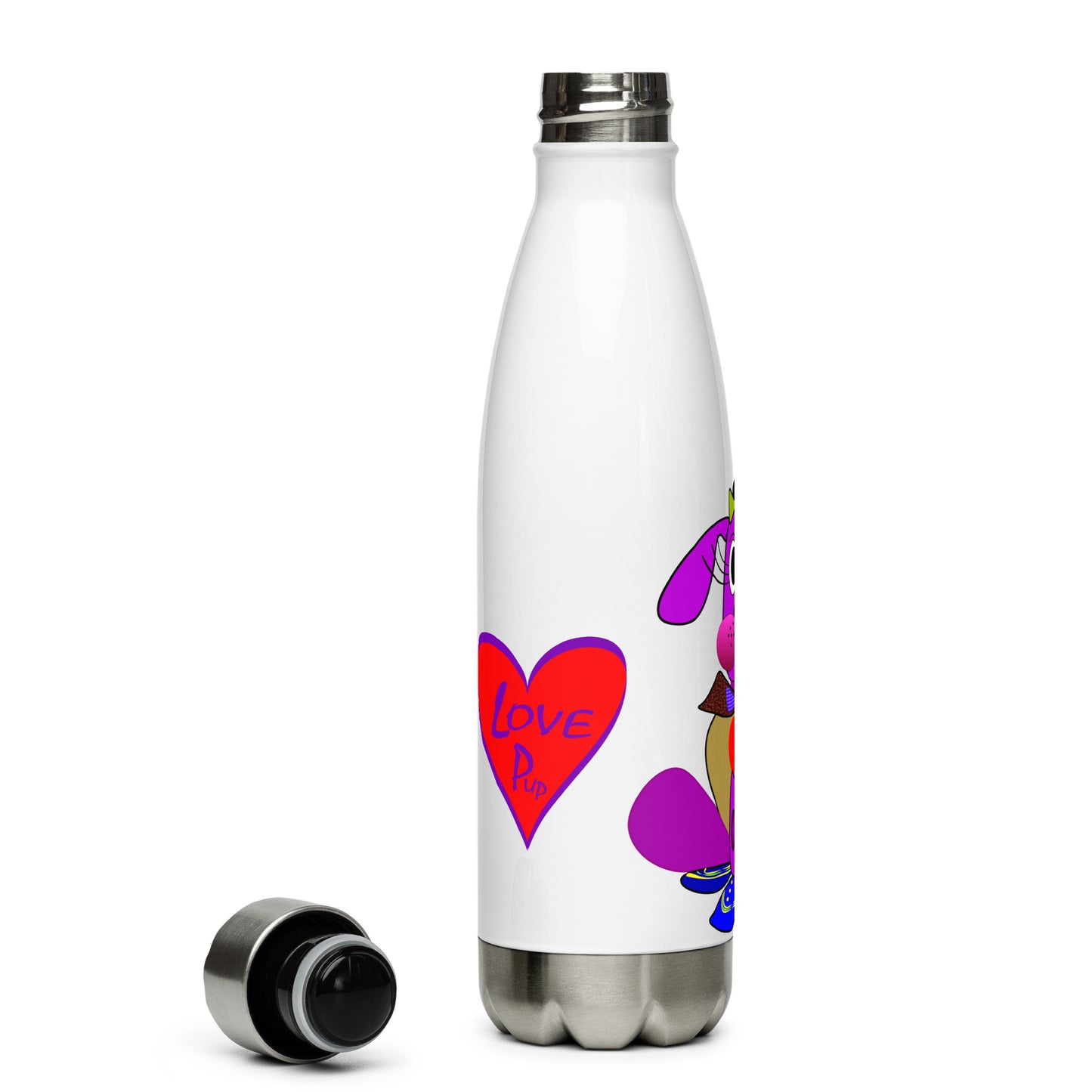 Love Pup 1 Purple BeSculpt Kids Stainless Steel Water Bottle