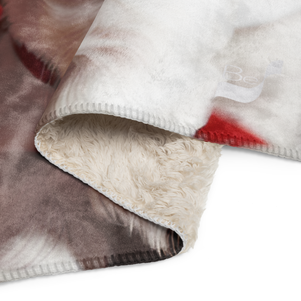 Puppy Holiday BeSculpt Sherpa Throw Blanket