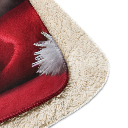 Kitty Claus BeSculpt Sherpa Throw Blanket