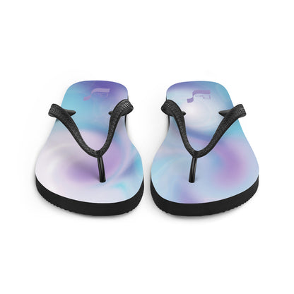 Swirling BeSculpt Unisex Flip-Flops