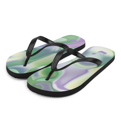 Dreaming Number 2 BeSculpt Abstract Art Unisex Flip-Flops