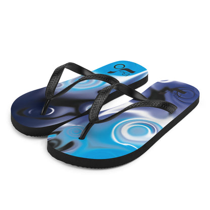 No. 87 BeSculpt Abstract Art Unisex Flip-Flop