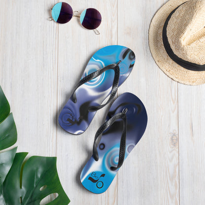 No. 87 BeSculpt Abstract Art Unisex Flip-Flop