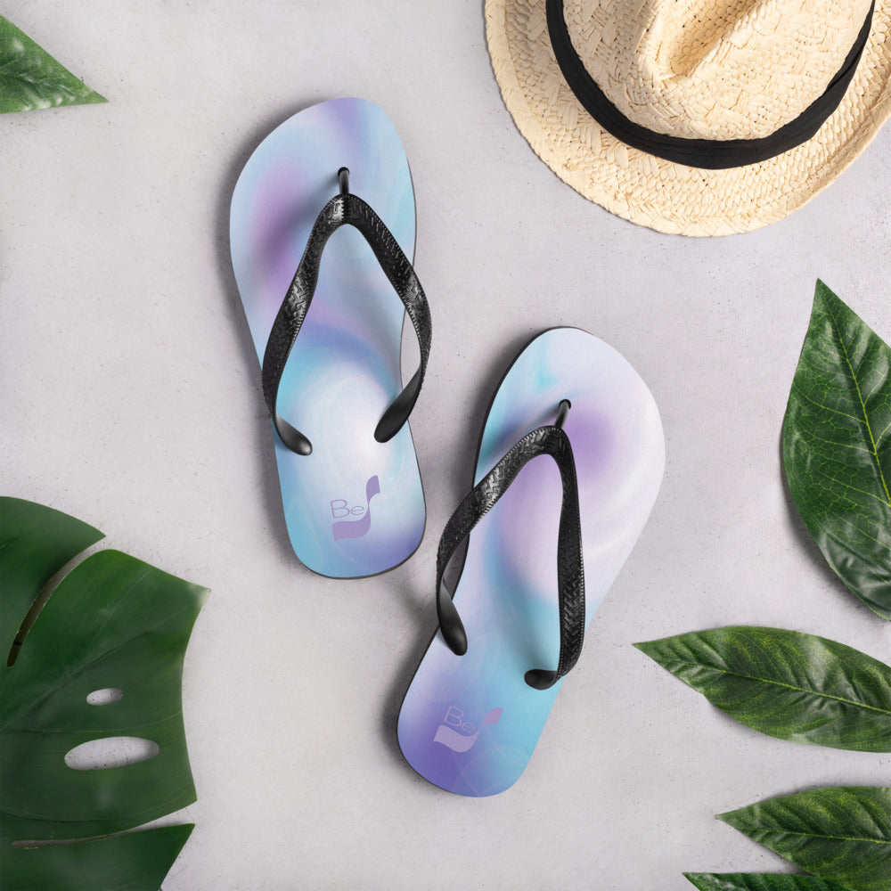 Swirling BeSculpt Unisex Flip-Flops