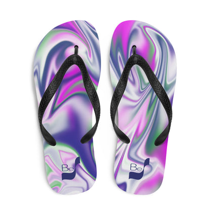 Burst BeSculpt Abstract Art Unisex Flip-Flops 