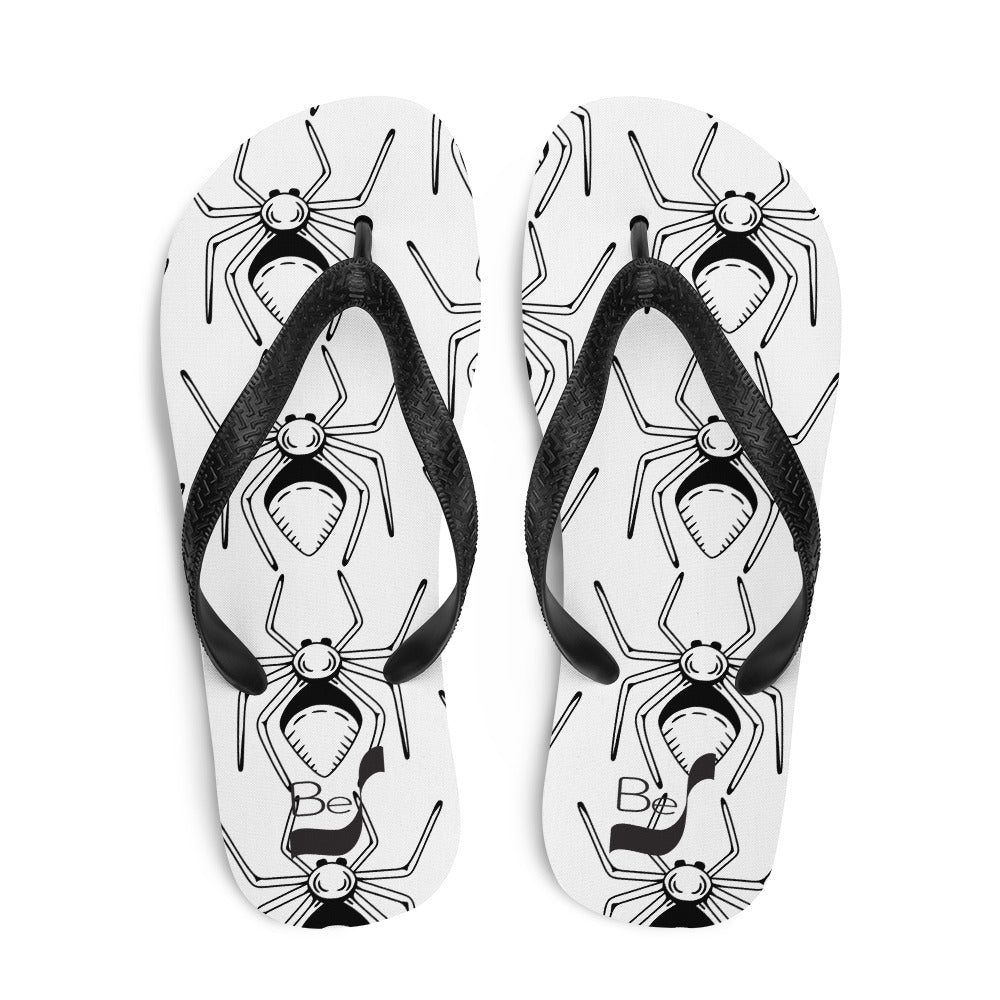 Spider BeSculpt Abstract Figurative Art Unisex Flip-Flops