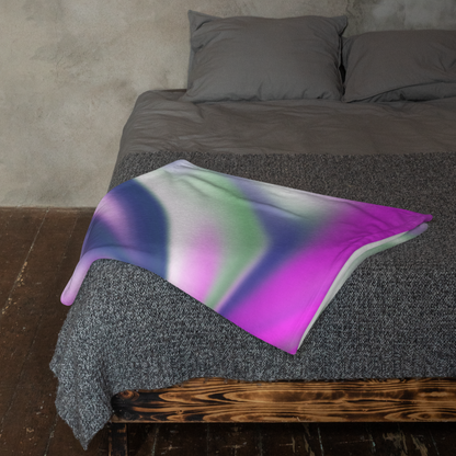 Burst BeSculpt Abstract Art Throw Blanket