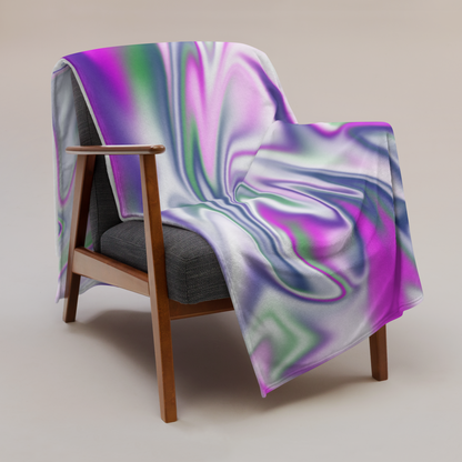 Burst BeSculpt Abstract Art Throw Blanket