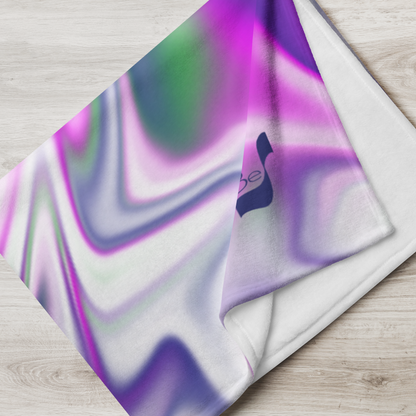 Burst BeSculpt Abstract Art Throw Blanket