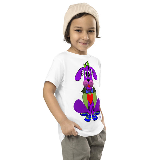 Love Pup 1 Purple BeSculpt Kids/Toddler Short Sleeve Tee 1