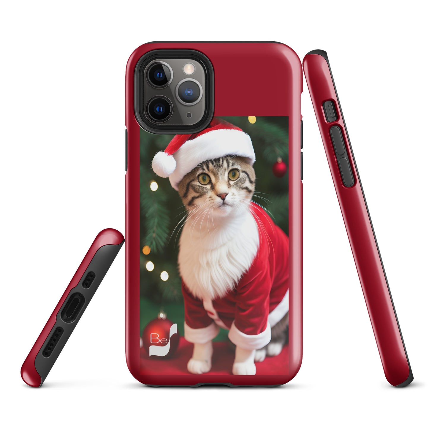 Purrfect Santa Kitty BeSculpt Tough Case for iPhone®