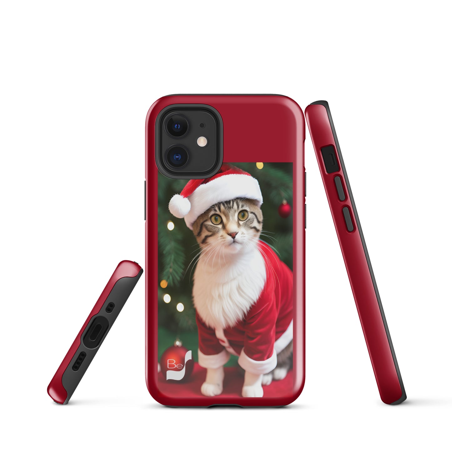 Purrfect Santa Kitty BeSculpt Tough Case for iPhone®