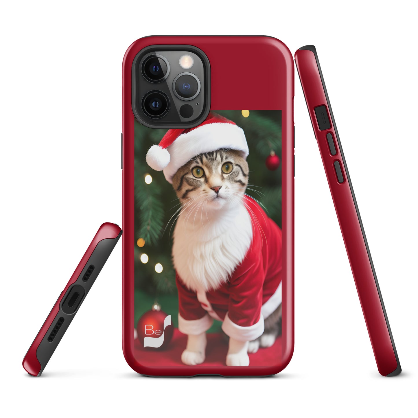 Purrfect Santa Kitty BeSculpt Tough Case for iPhone®