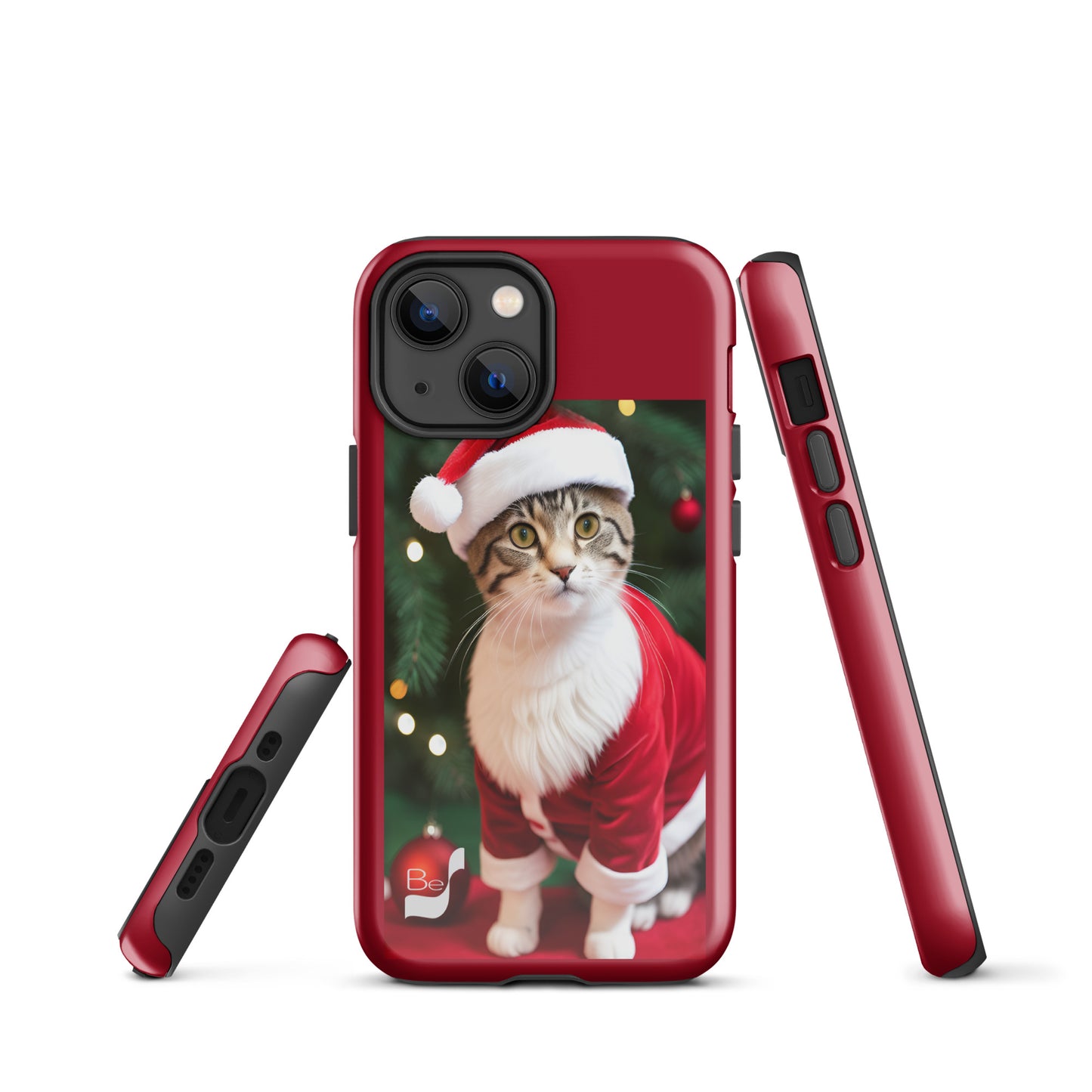 Purrfect Santa Kitty BeSculpt Tough Case for iPhone®