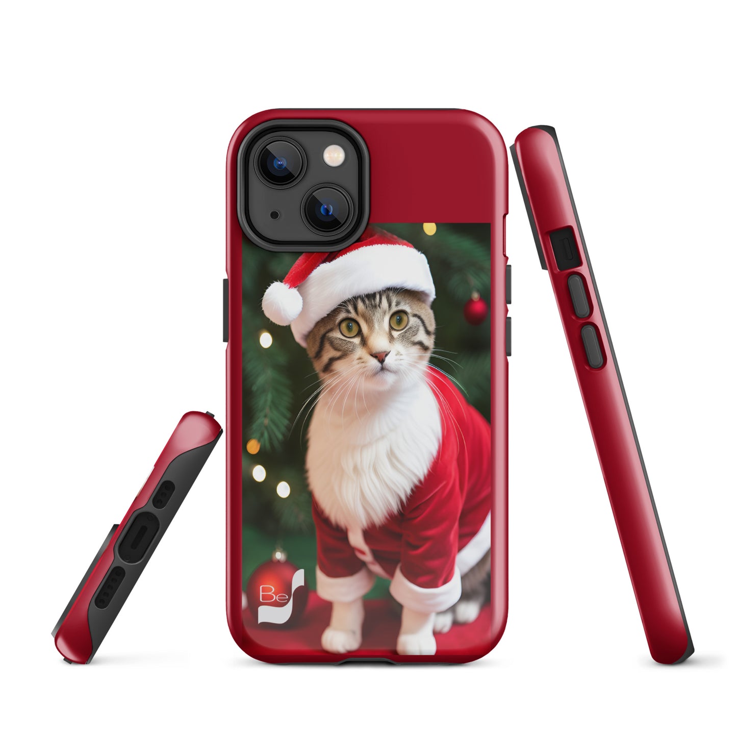 Purrfect Santa Kitty BeSculpt Tough Case for iPhone®