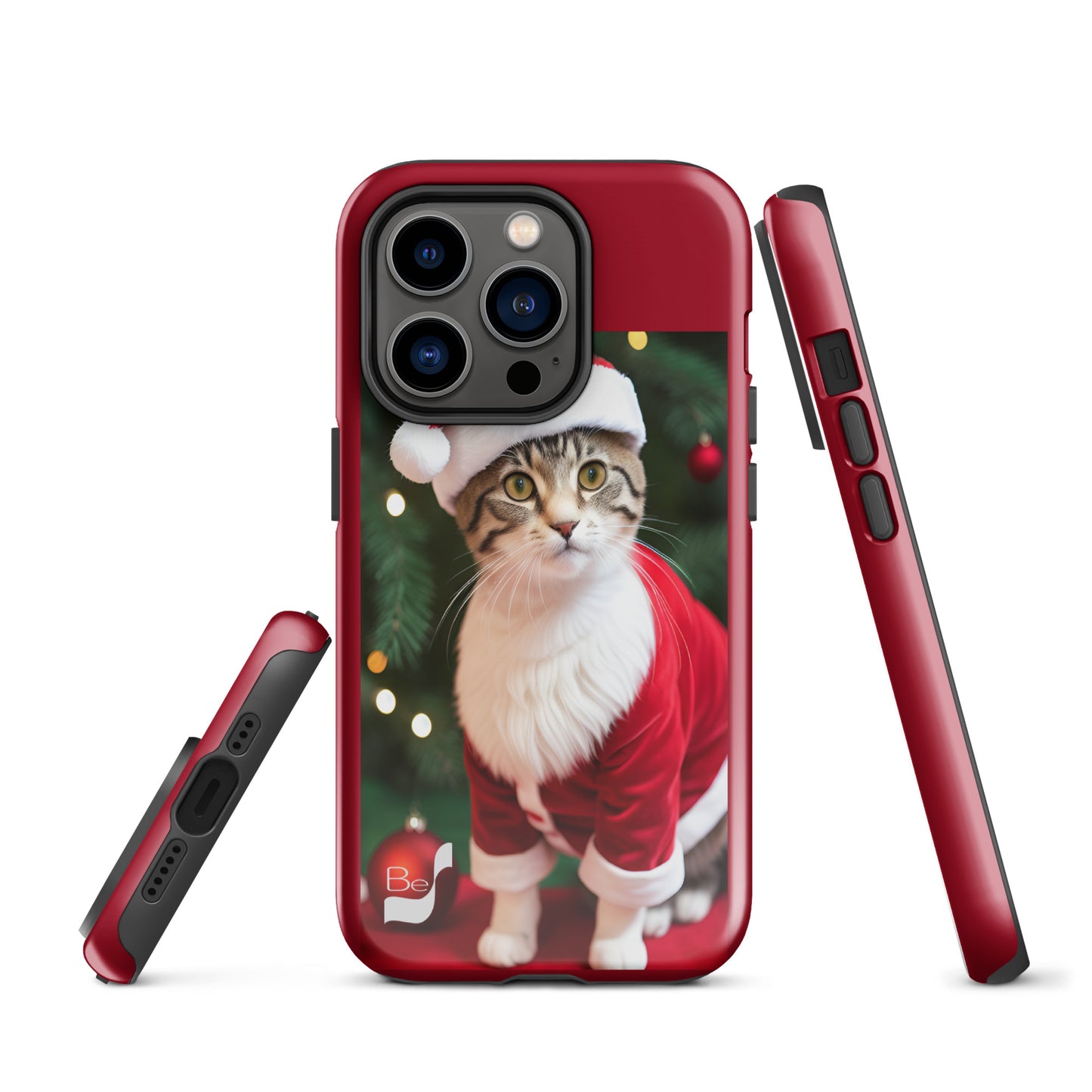 Purrfect Santa Kitty BeSculpt Tough Case for iPhone®