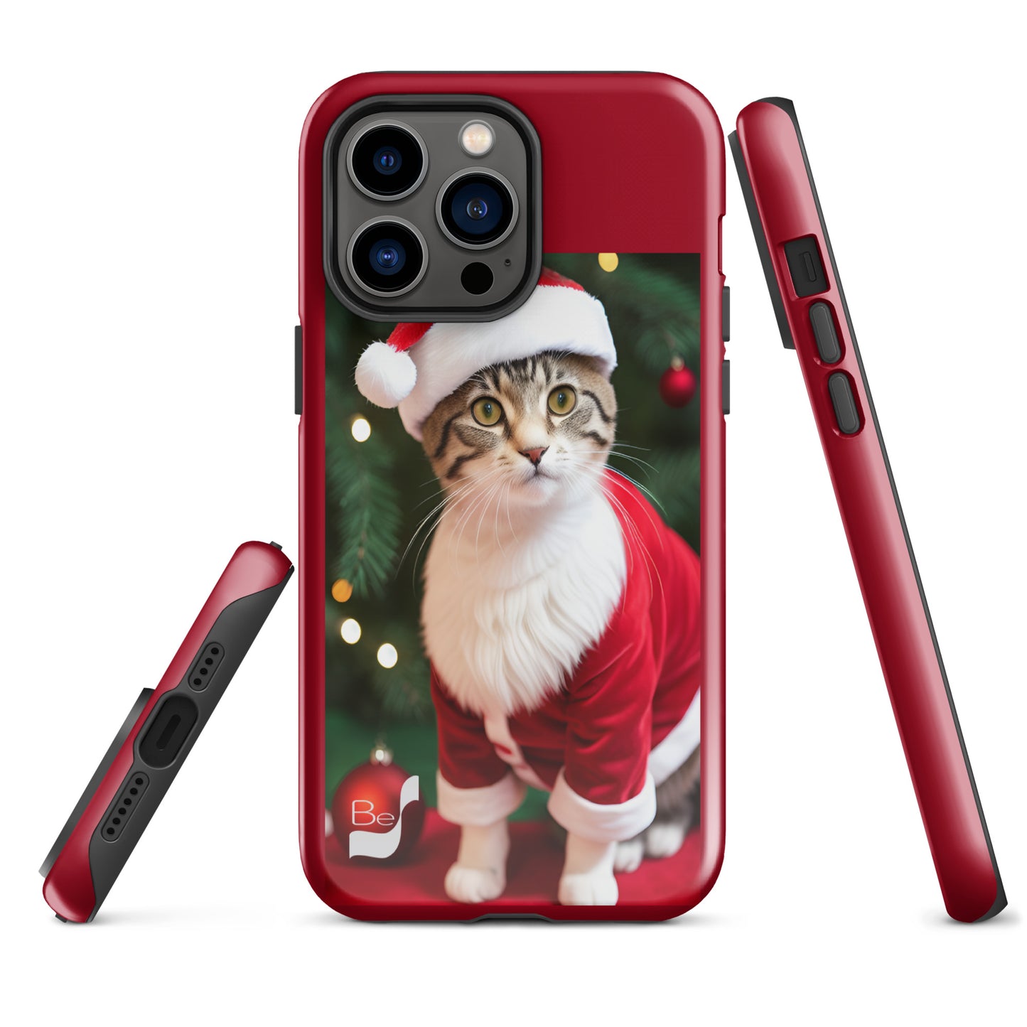 Purrfect Santa Kitty BeSculpt Tough Case for iPhone®