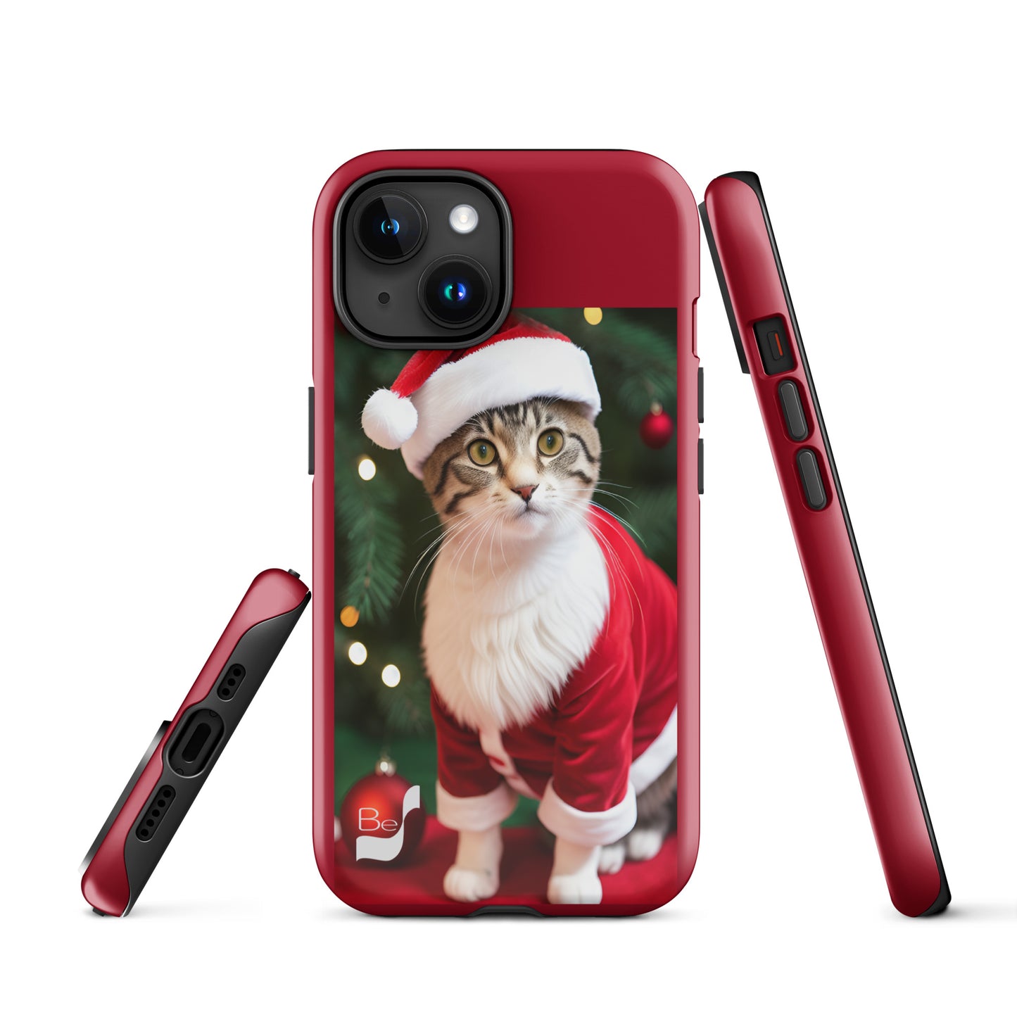 Purrfect Santa Kitty BeSculpt Tough Case for iPhone®