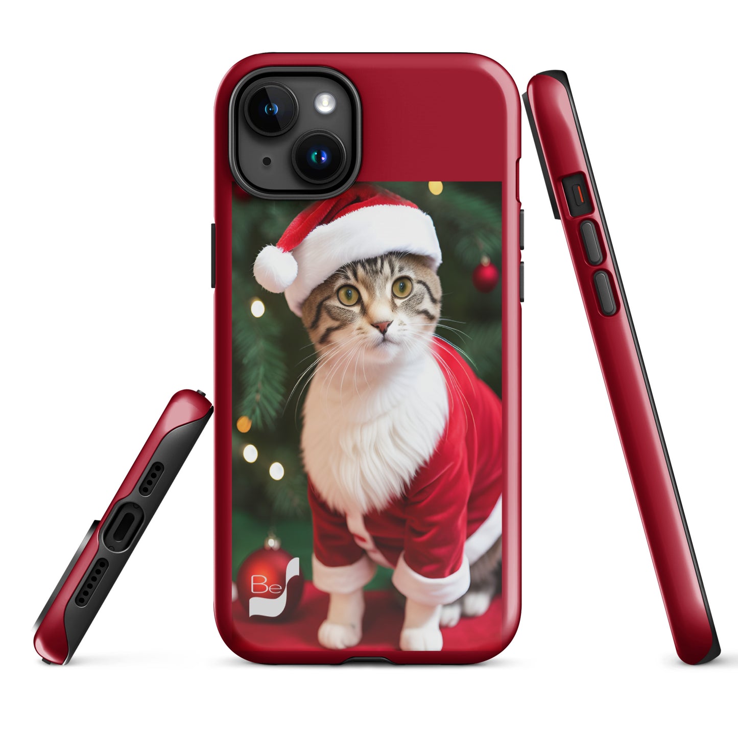 Purrfect Santa Kitty BeSculpt Tough Case for iPhone®