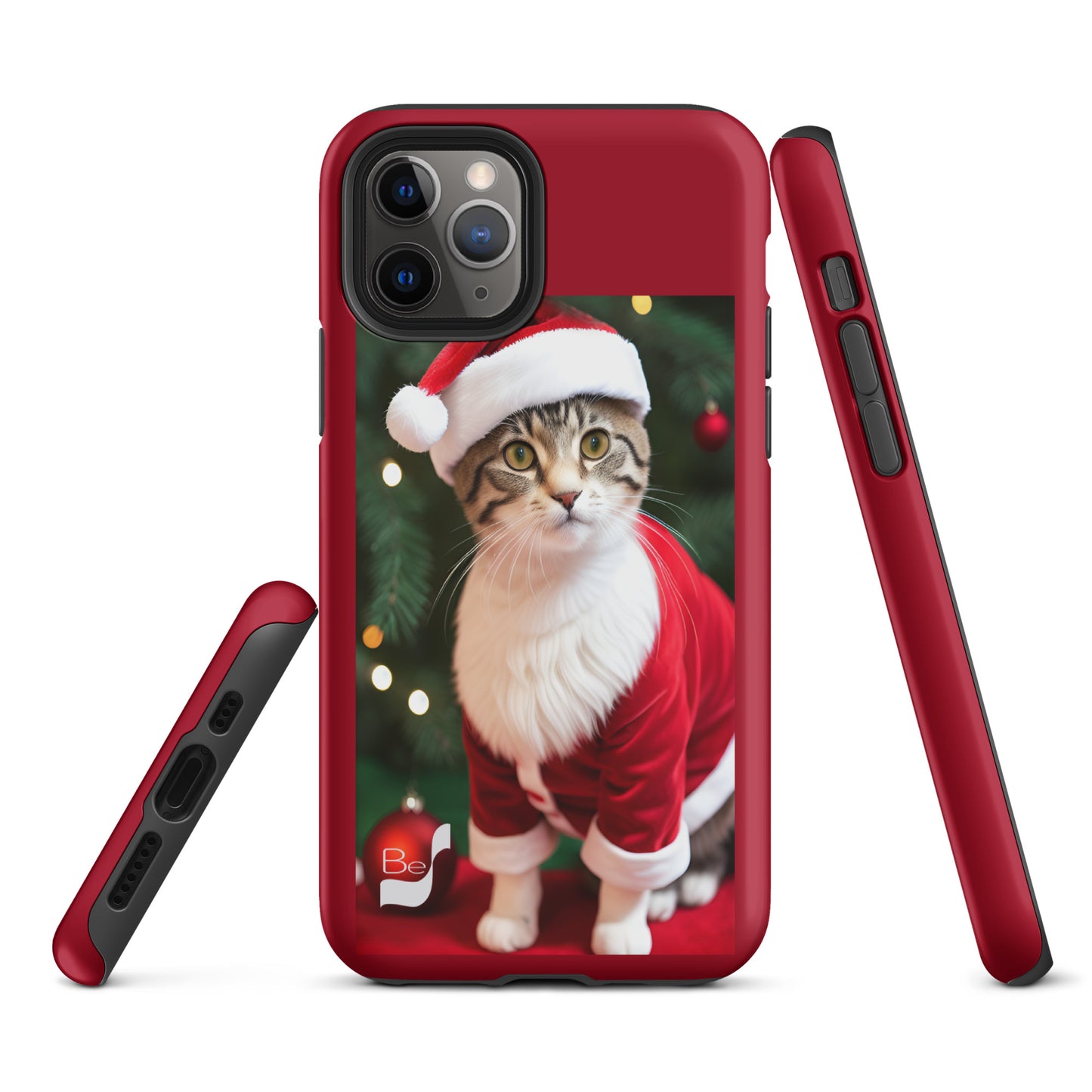 Purrfect Santa Kitty BeSculpt Tough Case for iPhone®