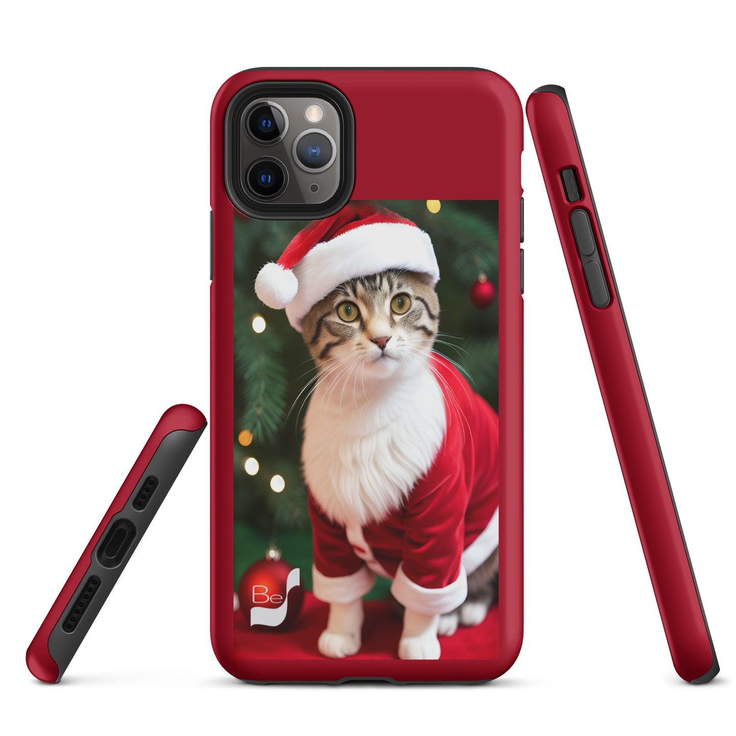 Purrfect Santa Kitty BeSculpt Tough Case for iPhone®