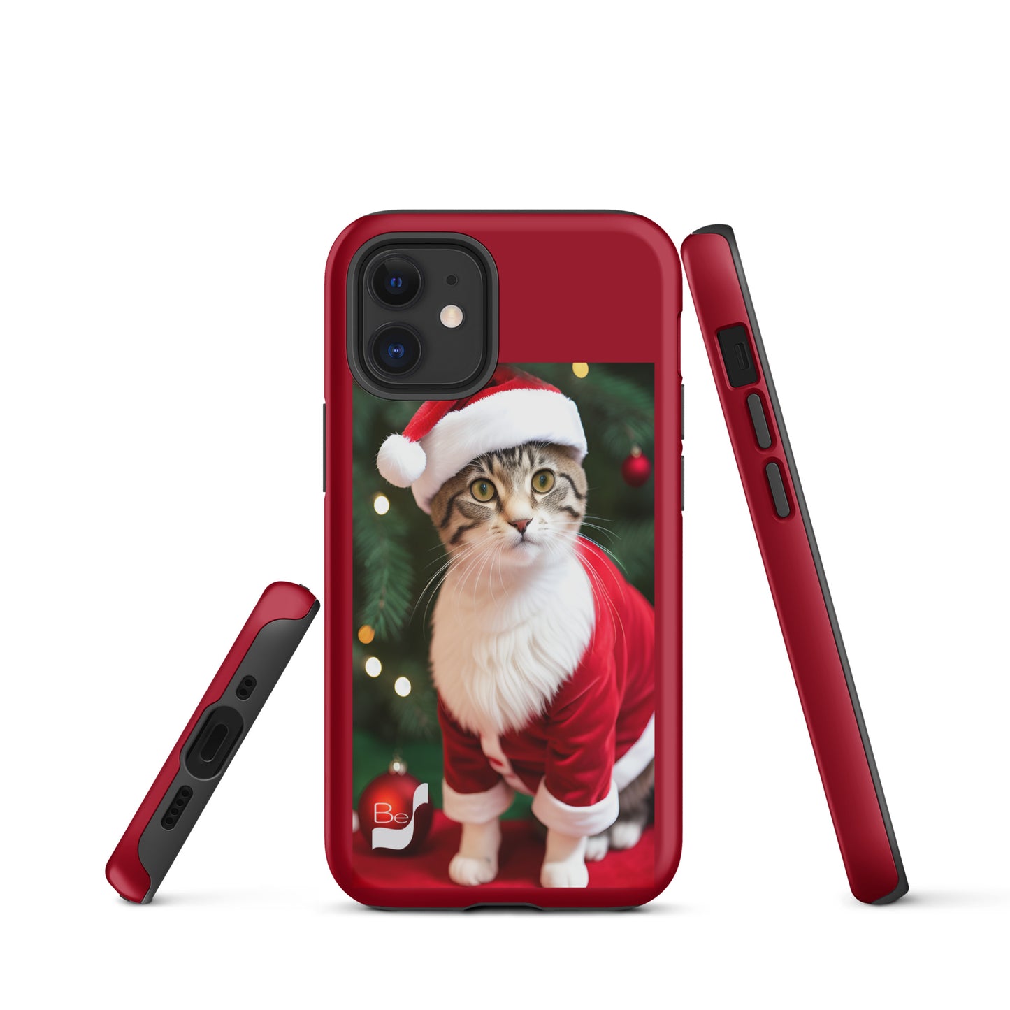 Purrfect Santa Kitty BeSculpt Tough Case for iPhone®