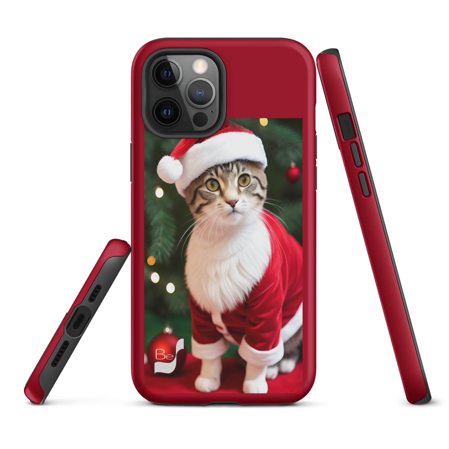 Purrfect Santa Kitty BeSculpt Tough Case for iPhone®