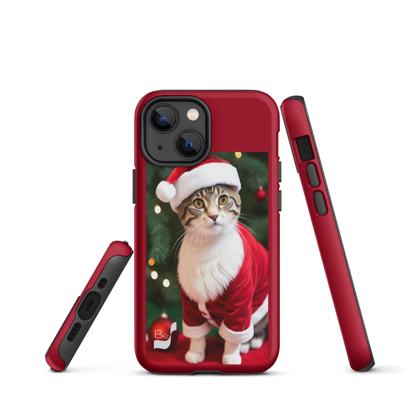 Purrfect Santa Kitty BeSculpt Tough Case for iPhone®