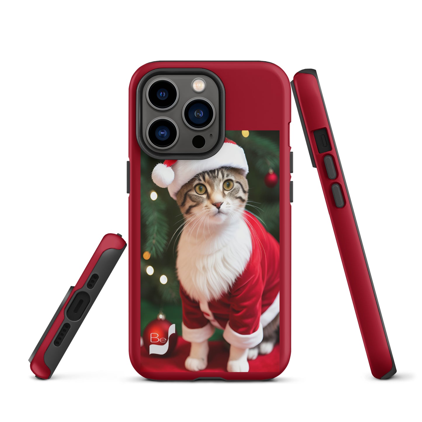 Purrfect Santa Kitty BeSculpt Tough Case for iPhone®