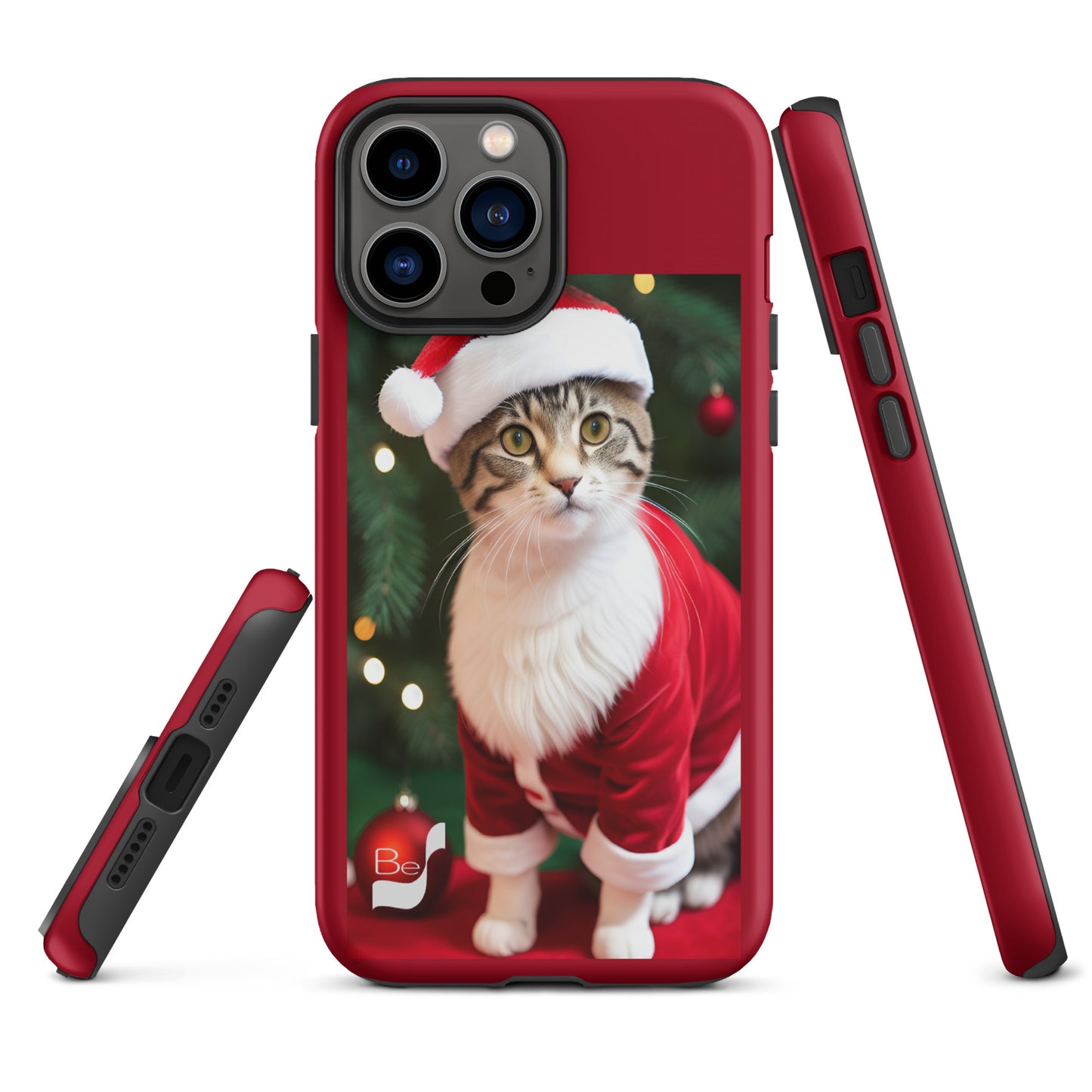 Purrfect Santa Kitty BeSculpt Tough Case for iPhone®