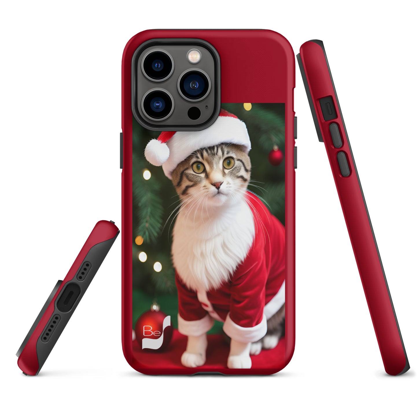 Purrfect Santa Kitty BeSculpt Tough Case for iPhone®