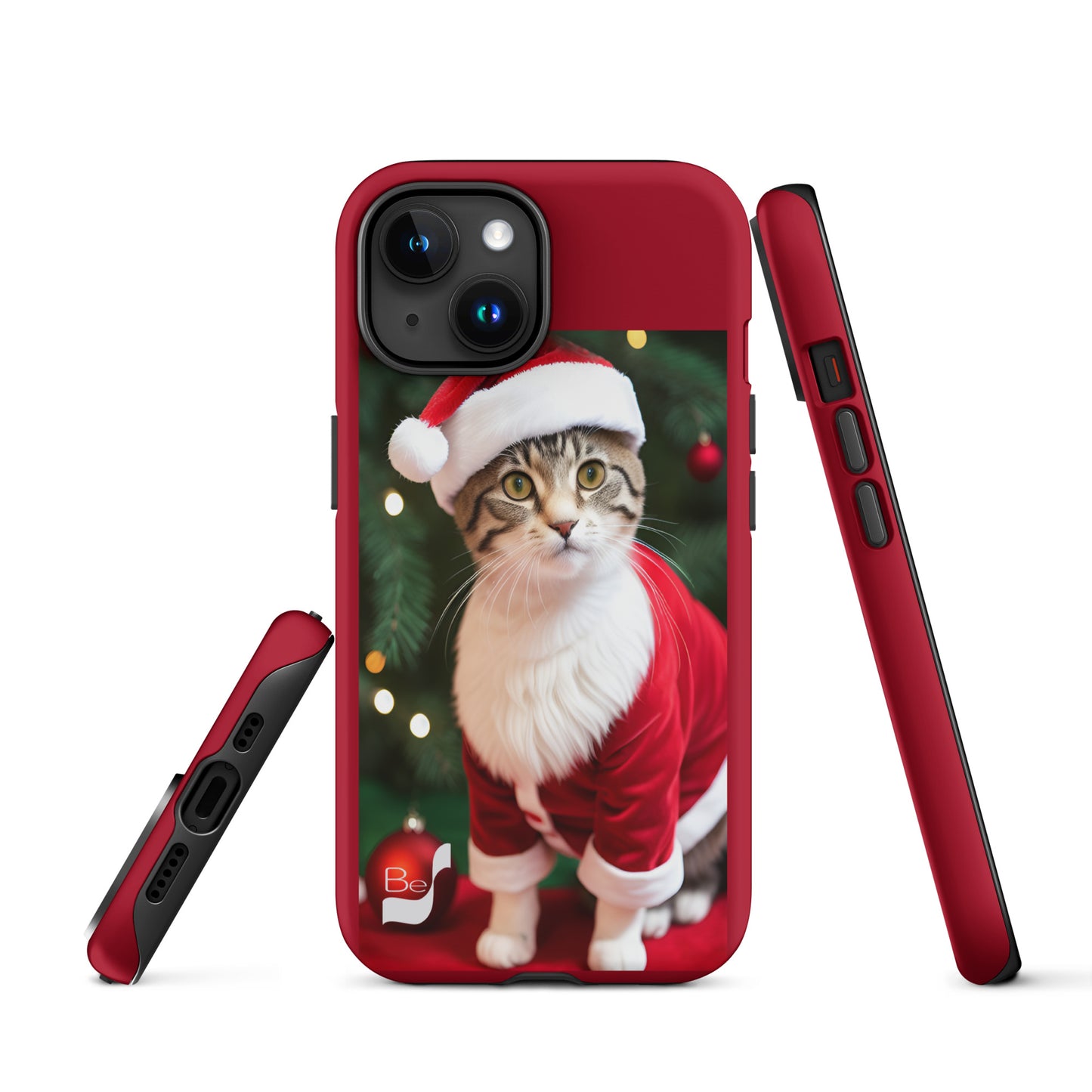 Purrfect Santa Kitty BeSculpt Tough Case for iPhone®