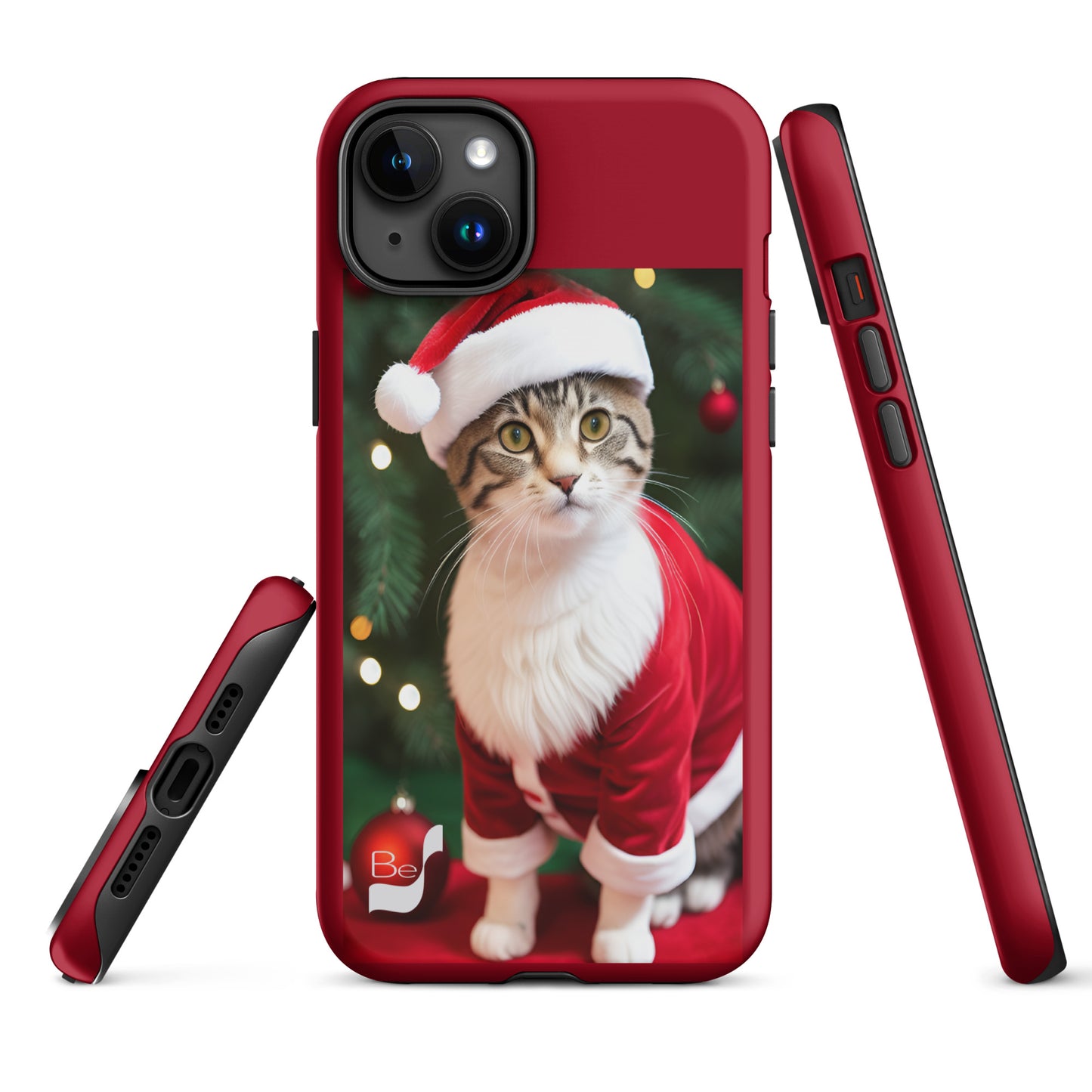 Purrfect Santa Kitty BeSculpt Tough Case for iPhone®