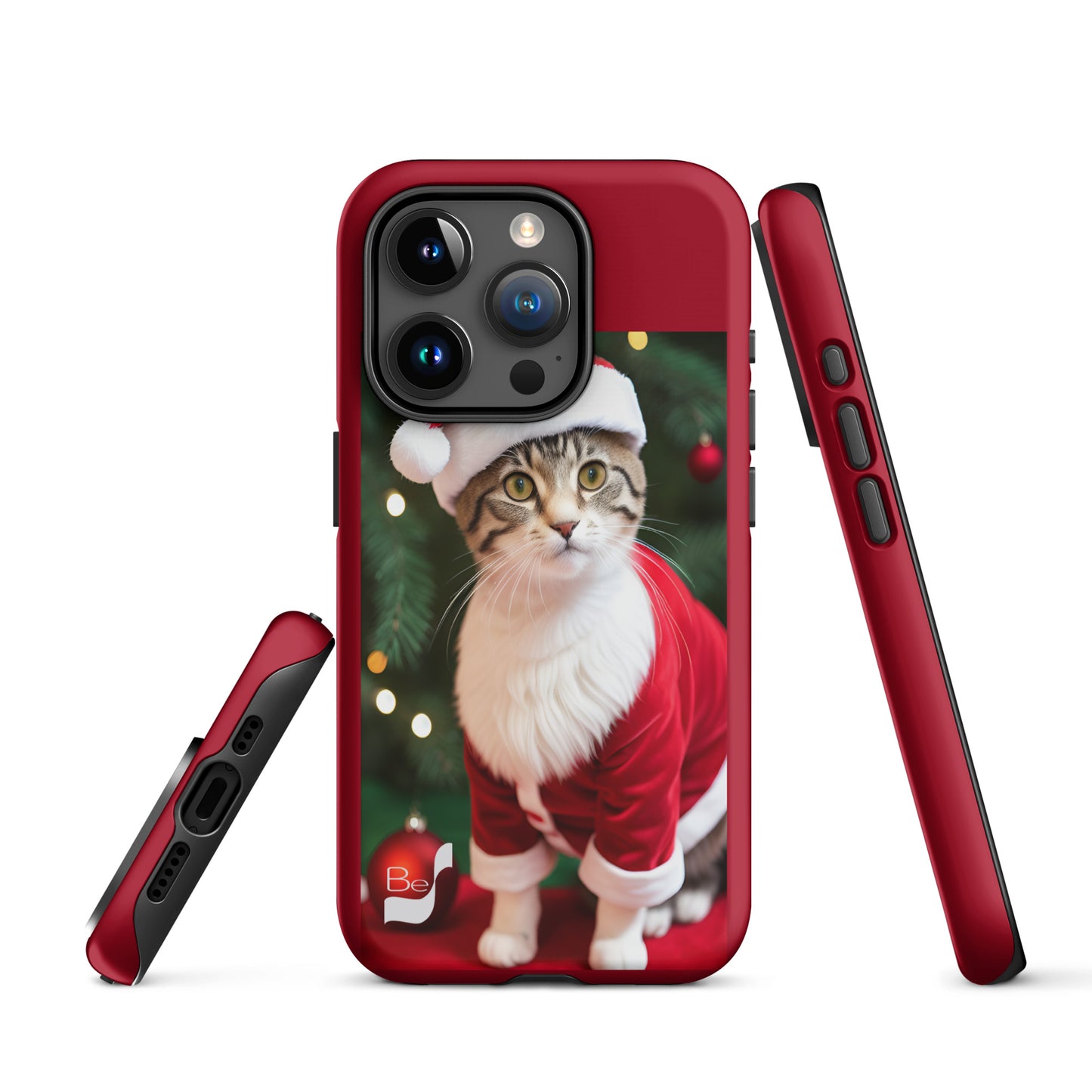 Purrfect Santa Kitty BeSculpt Tough Case for iPhone®