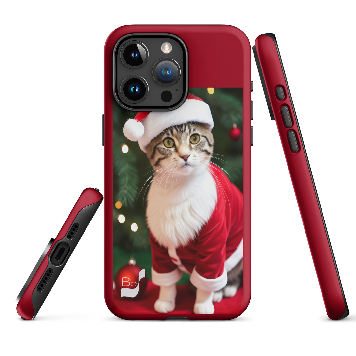 Purrfect Santa Kitty BeSculpt Tough Case for iPhone®