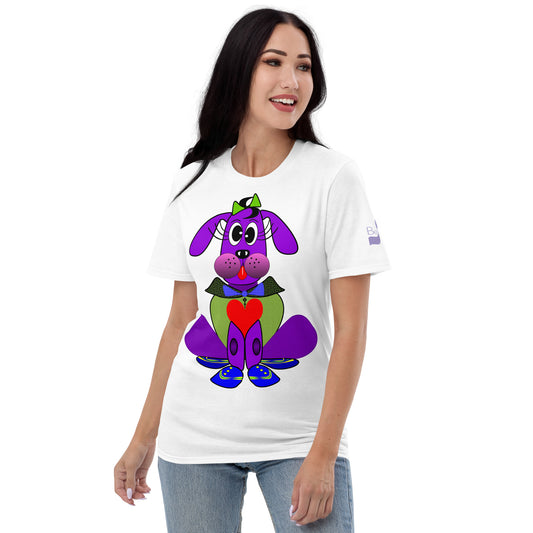 Love Pup 1 Purple BeSculpt Big Kids Short-Sleeve T-Shirt 1