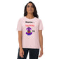Personalize Happy Birthday Love Pup 1 Purple BeSculpt Adult Unisex Organic Cotton T-shirt