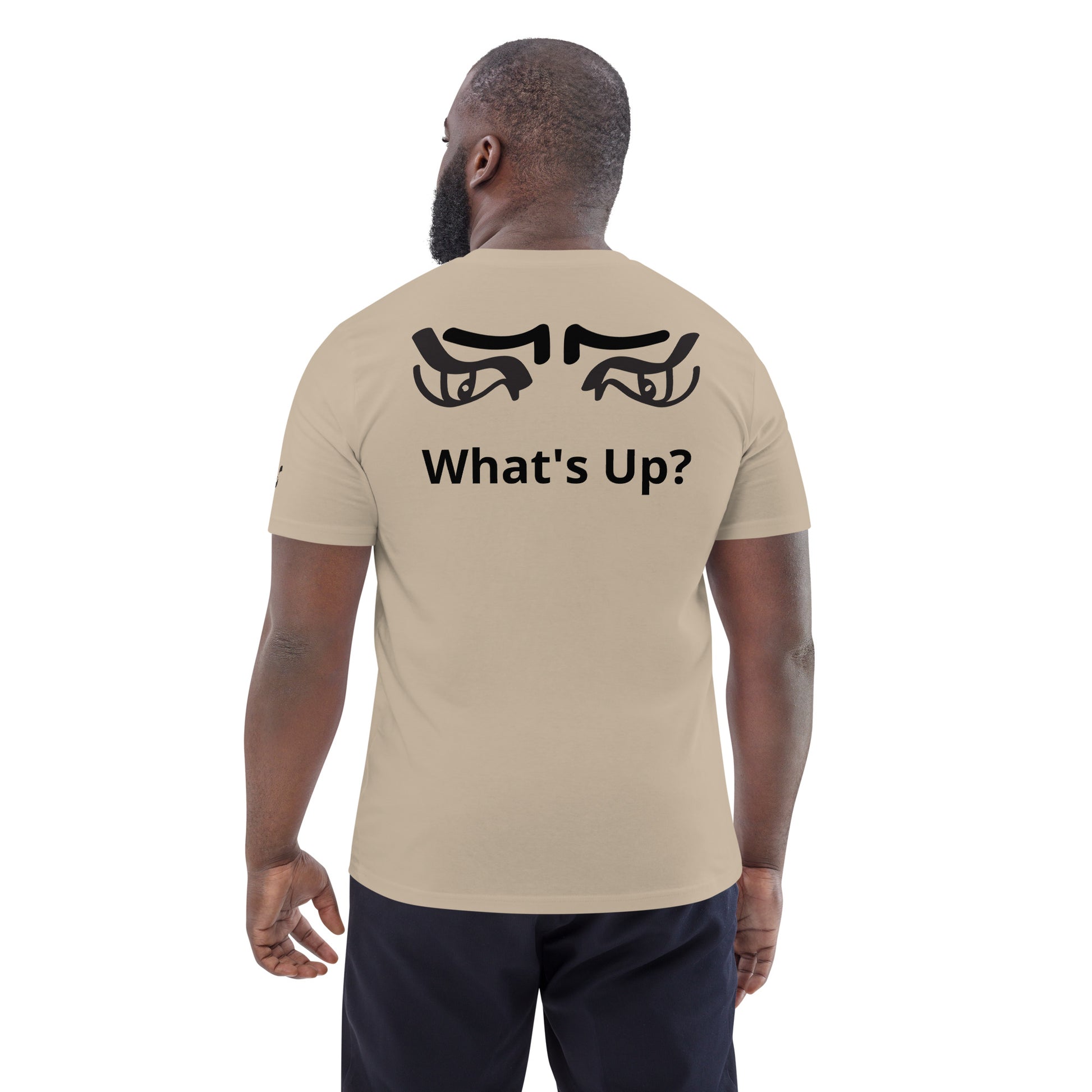 Embrace your individuality and make a bold statement with the "What's Up?" BeSculpt Unisex Organic Cotton T-shirt – because sometimes, it's okay to let your clothes do the talking!