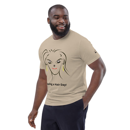 Having a Hair Day! BeSculpt Unisex Organic Cotton T-shirt