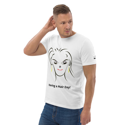 Having a Hair Day! BeSculpt Unisex Organic Cotton T-shirt