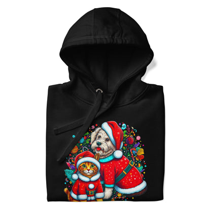 Kittie-Doggie Holiday BeSculpt Unisex Hoodie