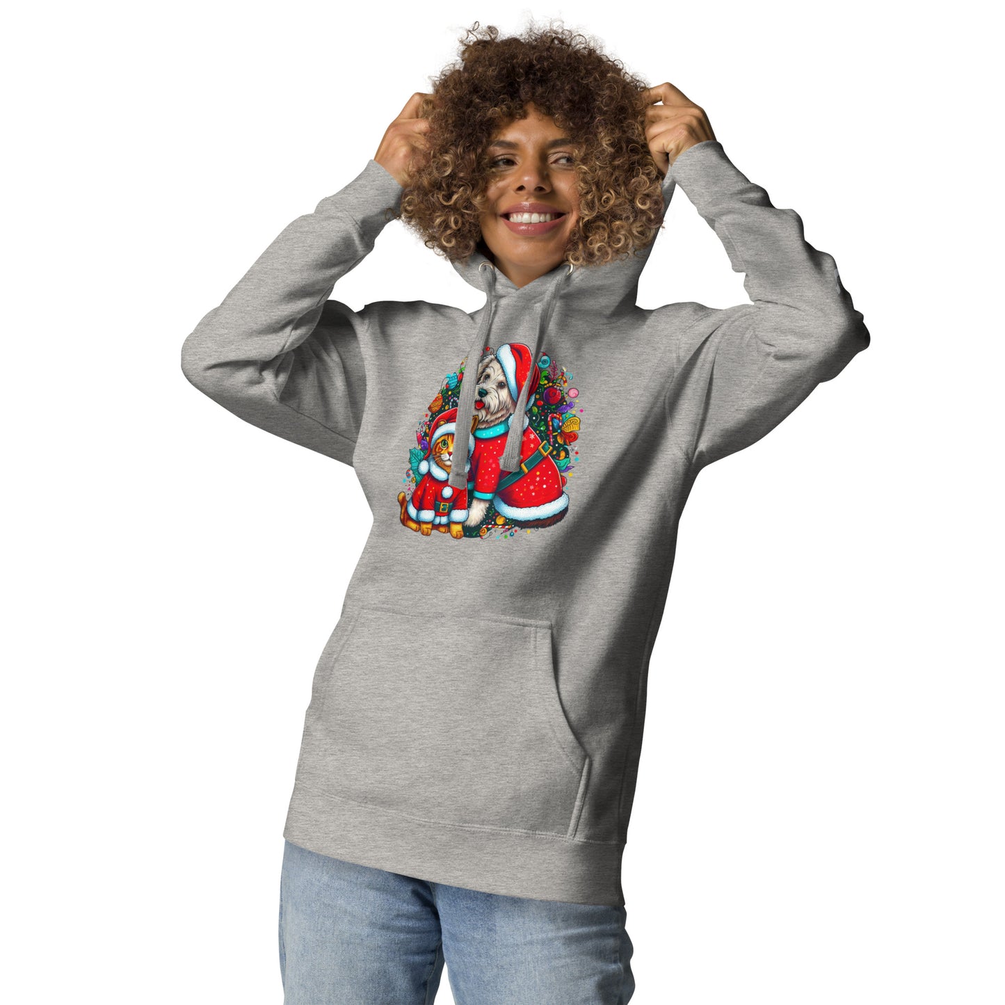 Kittie-Doggie Holiday BeSculpt Unisex Hoodie