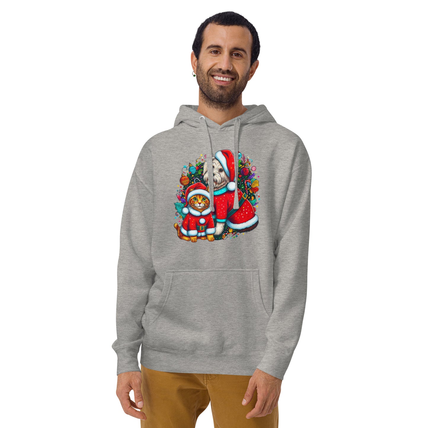 Kittie-Doggie Holiday BeSculpt Unisex Hoodie